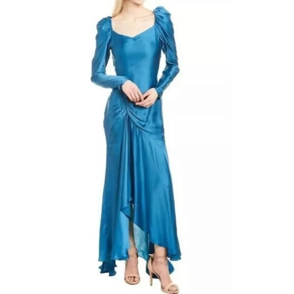 - Rococo Sand Poppy Turquoise Maxi Dress NWT Retail $498 Size S